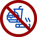 No smoking and no outside food